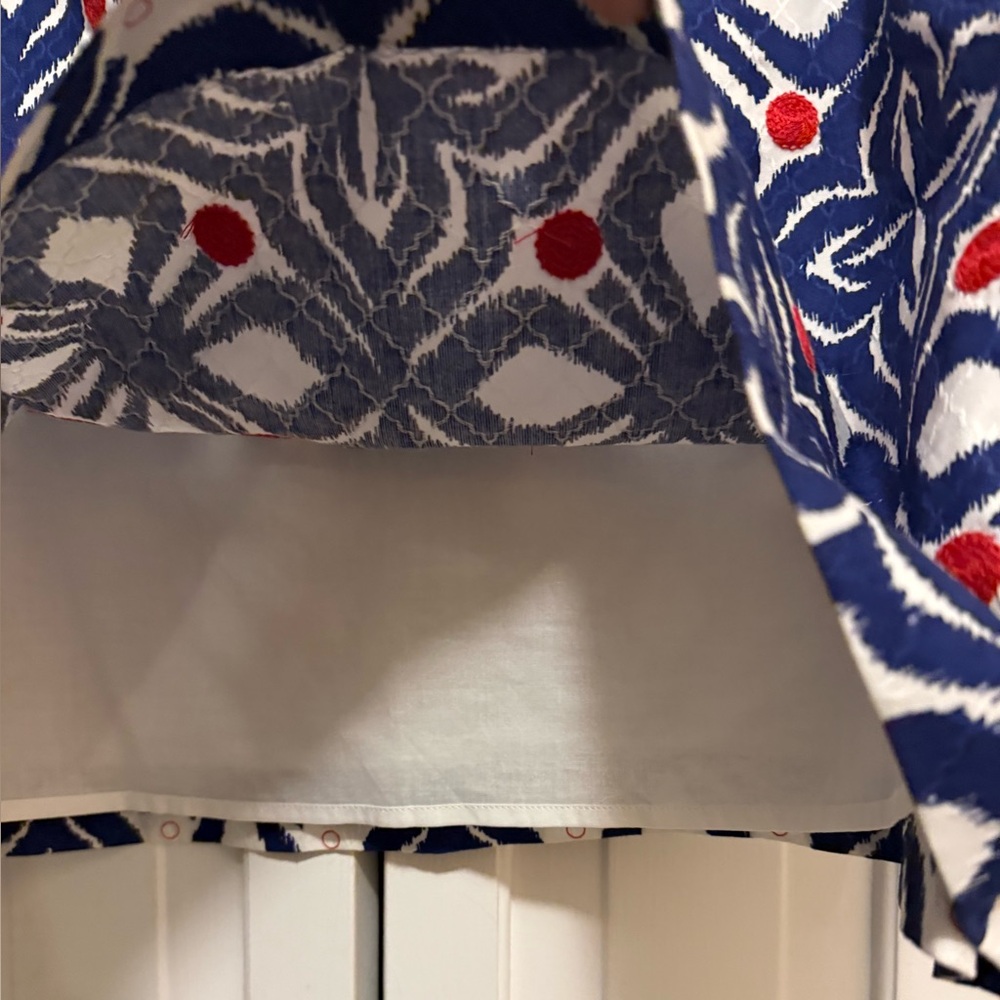 Vineyard Vines blue and red patterned skirt preppy patriotic resort New size 12 - Picture 4 of 8
